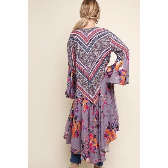 Floral Dream Long Kimono | Fall Fashion 2019 - Picture 3 of 4